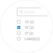 Powerful Filtered Product Search Popout